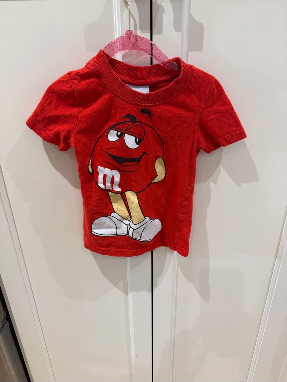 M&M's 4t red Graphic Kids Tee - Casual Short Sleeve Shirt